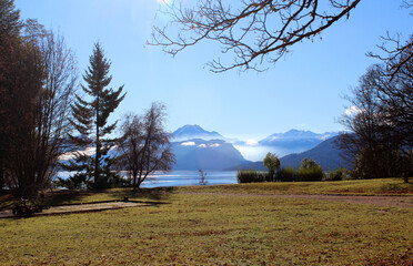 Paradisiacal morning view in Isla Victoira.