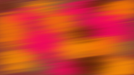 Twisted vibrant iridescent gradient blurred of pink brown and orange colors with smooth movement of the gradient in the frame with copy space. Abstract narrow lines concept