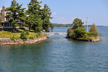 Smallest International bridge in the Thousand Islands between Canada and USA