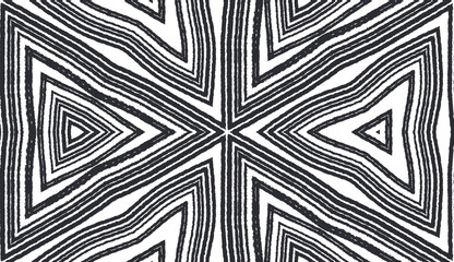 Textured stripes pattern. Black symmetrical