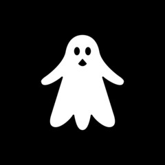 ghost vector. logo design and icon logo with simple style.