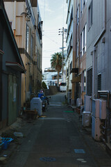 Obraz premium 店の裏通り