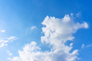 Naklejka na ściany i meble 青空のグラデーションと雲の背景素材_i_08