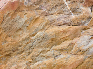 Natural Sandstone Rock Surface With Streaks Of Quartz