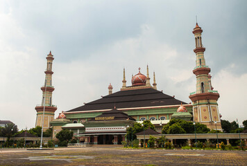 Masjid Raya Al-Bantani, The Great Mosque of Banten Province. Landmark of Serang city, the capital of Banten Province, Indonesia.