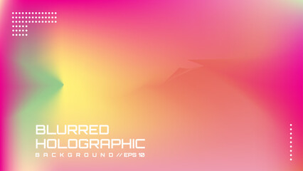 Abstract Blurred Holographic Background Template 5