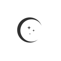 Moon logo vector