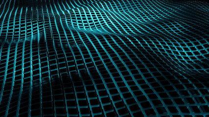 Naklejka premium grid flow wave pattern