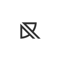 Monogram initial letter AR logo
