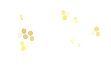 Light Green, Yellow vector pattern with spheres.