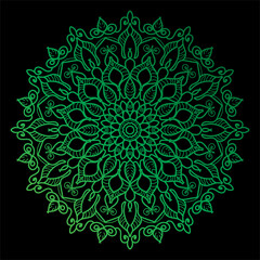 Circular pattern in form of mandala