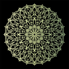 Circular pattern in form of mandala