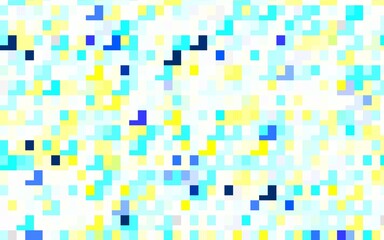 Light Blue, Yellow vector layout with lines, rectangles.