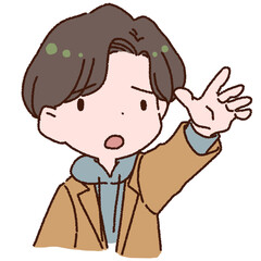 心配して撫でて慰めてくれる男性