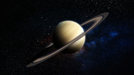 Planet Saturn 3D Rendering Stock Photo © Beyond Astronomy