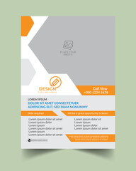 Business flyer design and Vector illustration template