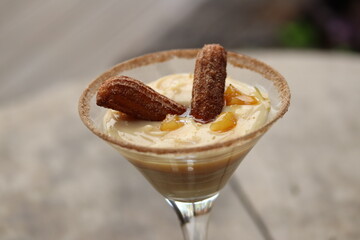 Sobremesa Doce de leite com churros