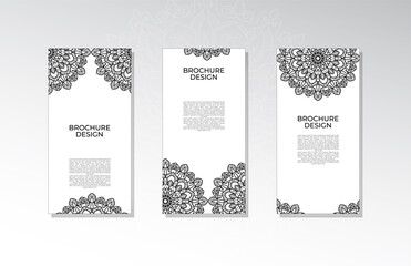 Brochure or poster with mandala