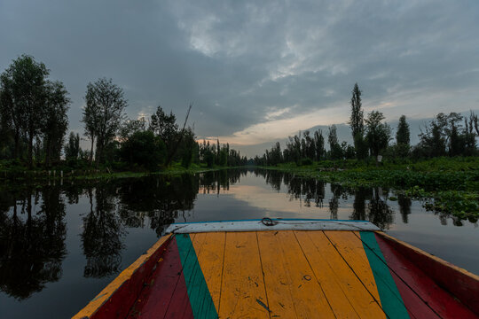 trajinera en Xochimilco