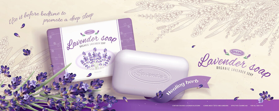 Lavender soap ads