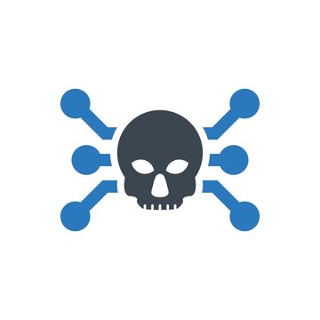 Virus hacker icon
