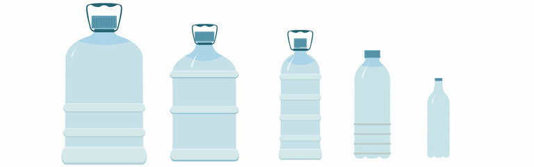 Blank bottles. Vector illustration EPS10