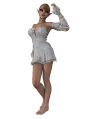 3d illustration of an fantasy fairytale figure