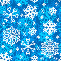 Christmas snowflakes pattern seamless