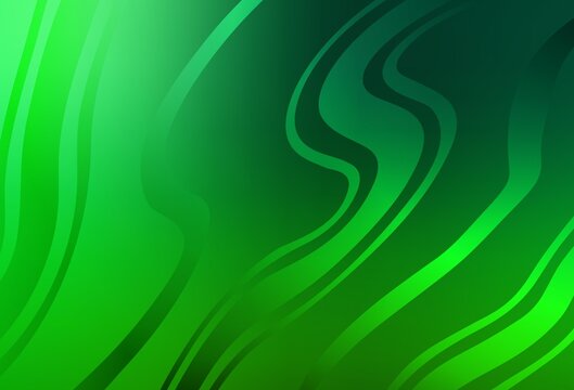 Dark Green vector colorful abstract background.