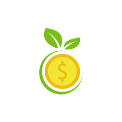 money tree design concept logo