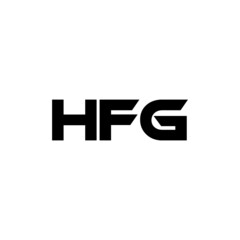 HFG letter logo design with white background in illustrator, vector logo modern alphabet font overlap style. calligraphy designs for logo, Poster, Invitation, etc.