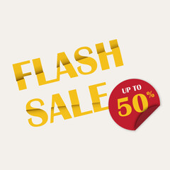Flash Sale Illustration Banner