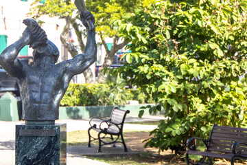 park bench in the park