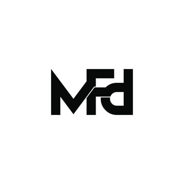 mfd initial letter monogram logo design