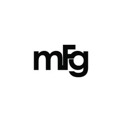 mfg initial letter monogram logo design