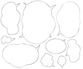 吹き出しセット