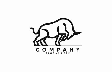 Bold Simple Buffalo Logo