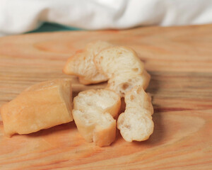 Fried bread to start your morning breakfast. Fried bread has a sweet and savory taste. Pairs well with a cup of hot tea. This bread can be found on the side of the road. Fried Mockup. Focus blur.