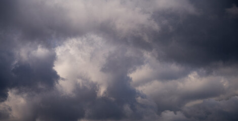 Naklejka na ściany i meble dramatic clouds descended over a European city
