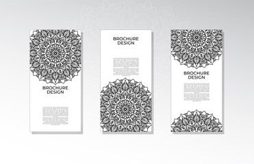 Brochure or poster with mandala
