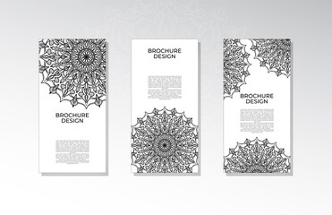 Brochure or poster with mandala