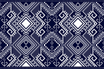 Geometric seamless pattern with white element