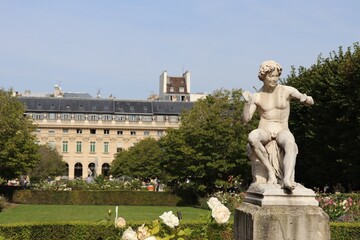 Les jardins du palais royal, ville de Paris, Ile de France, France