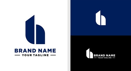 LETTER H LOGO BUILDING MONOGRAM EDITABLE