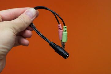 hand held audio cable adapter