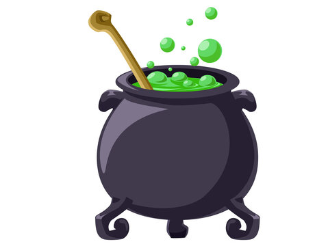 魔女の鍋 ハロウィン素材のアイコン イラスト素材 Stock Vector Adobe Stock