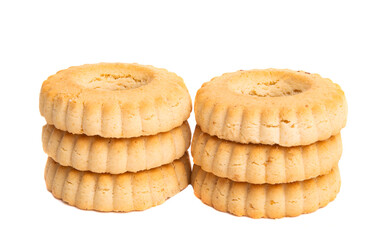 biscuit butter cookies isolated