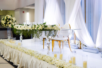 wedding table set for wedding