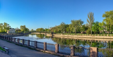 Ingul river embankment in Kropyvnytskyi, Ukraine