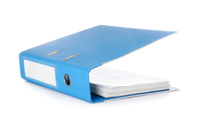 Office folder on white background